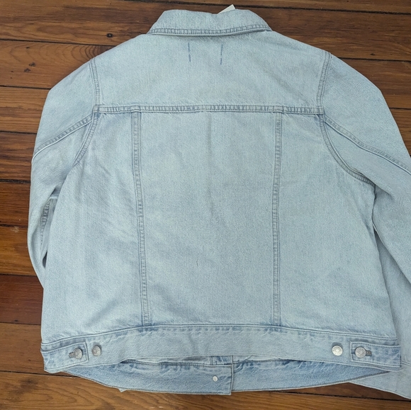 NWT Madewell The Plus Jean Jacket in Westlawn Wash - size 1X - Picture 3 of 16